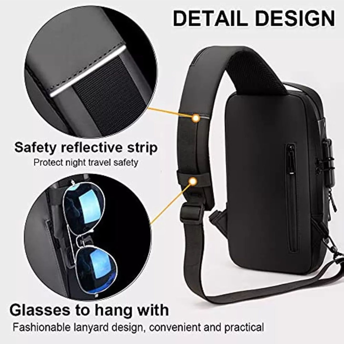 IRONBAG: Bandolera Antirrobo con Puerto USB