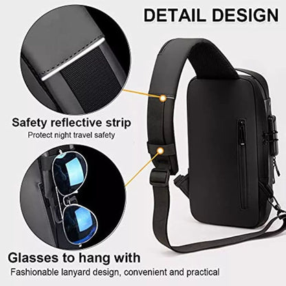 IRONBAG: Bandolera Antirrobo con Puerto USB